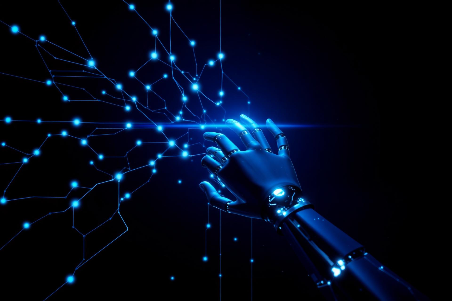AI neural network technology background